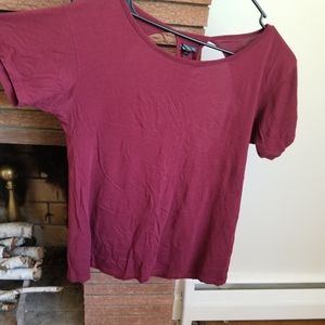 Vans short sleeved, open back top